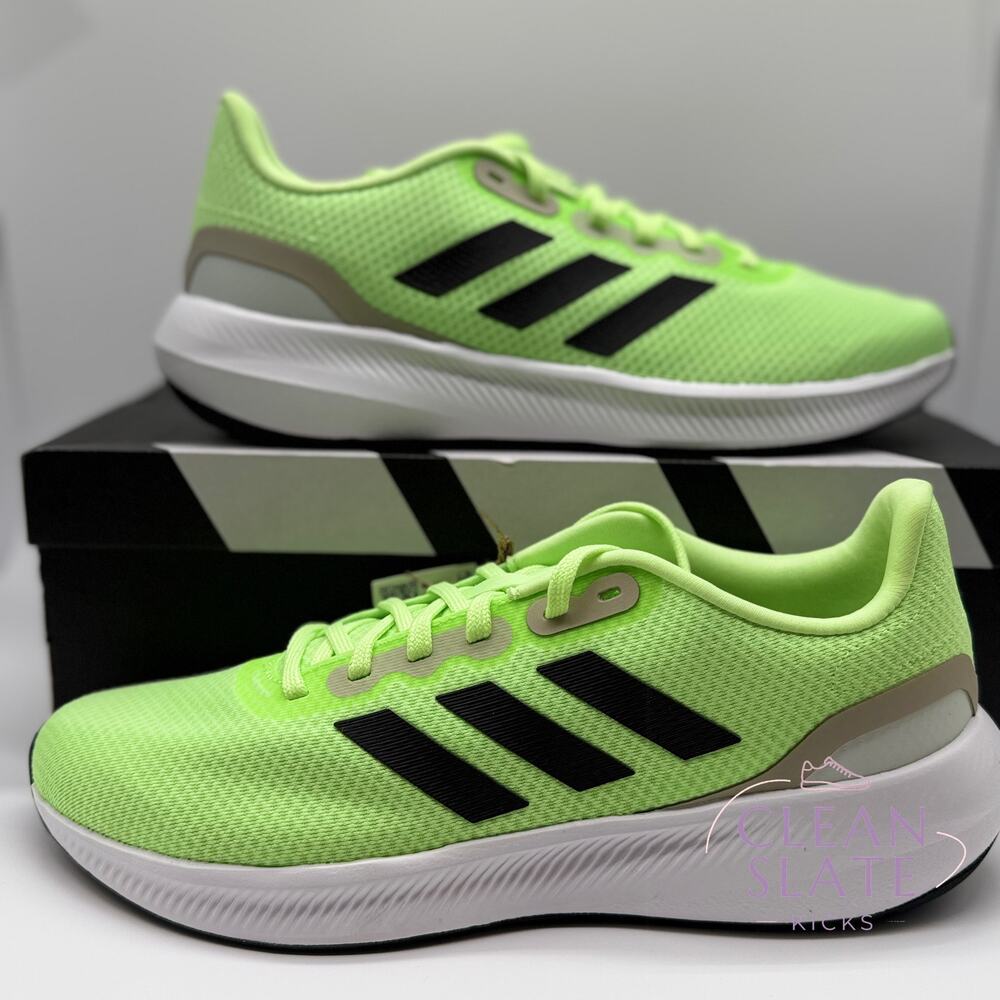 Adidas Runfalcon 3.0 Neon Green/Black Men's 11 NIB/NWT